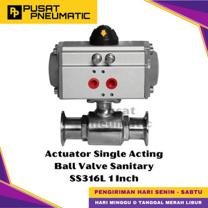 [EZM.9501390] Actuator Ball Valve Sanitary 1 Inch Stainless 316L Single Acting