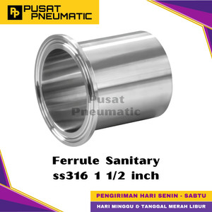 [EZM.9501423] 1 1/2" Ferrule Sanitary Foodgrade Stainless Steel 316 1 1/2 inch