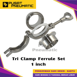 [EZM.9501448] 1" Tri Clamp Ferrule Set Sanitary Stainless Steel 304 1 inch