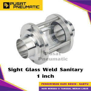 [EZM.9501452] 1" Sight Glass Weld End Sanitary Stainless Steel 316 1 Inch