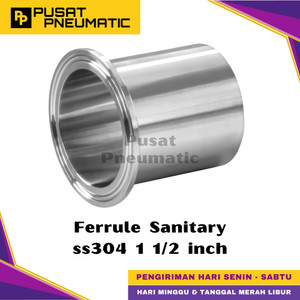 [EZM.9501464] 1 1/2" Ferrule Sanitary Foodgrade Stainless Steel 304 1 1/2 inch