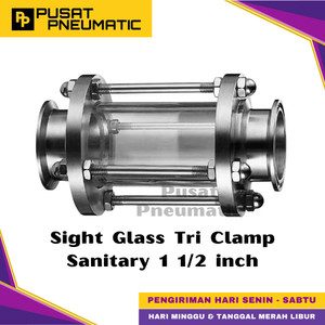 [EZM.9501470] 1 1/2" Sight Glass Tri Clamp Sanitary Stainless Steel 316 1 1/2 inch