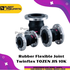 [EZM.9501563] 1 1/2" Rubber Flexible Joint Twinflex TOZEN JIS 10K Size 1 1/2 Inch