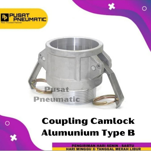 [EZM.9501576] 2" Coupling Almunium Camlock Alumunium Type B 200 Size 2 Inch