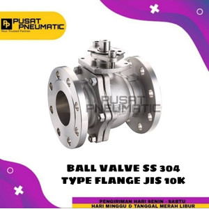 [EZM.9501606] 6" Ball Valve Stainless 304 Type Flange JIS 10K Size 6 Inch