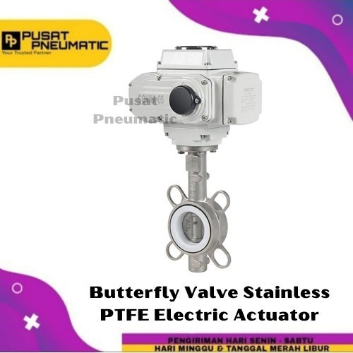 [EZM.9501660] Motorized Electric Actuator On Off Butterfly Stainless PTFE 6 Inch