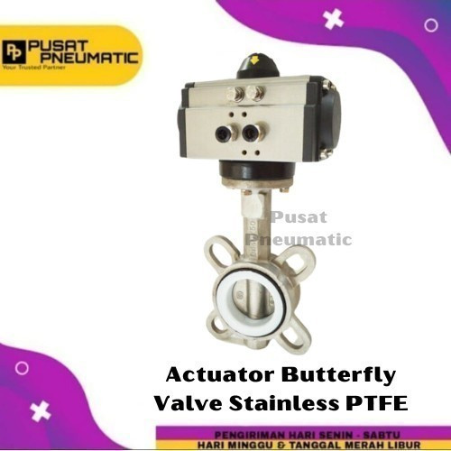 [EZM.9501672] Actuator Butterfly Valve Stainless Seat PTFE Single Acting 8 Inch