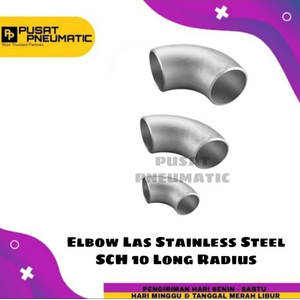 [EZM.9501712] 1 1/2" Elbow Las Stainless Steel SCH 10 SS 304 Long Radius 1 1/2 Inch