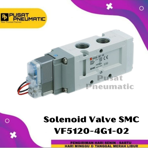 [EZM.9501757] Solenoid Valve SMC VF5120-4G1-02 Selenoid Valve VF 5120 4G1 02 AC 220