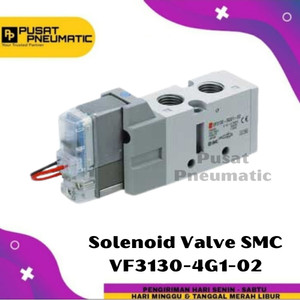 [EZM.9501759] Solenoid Valve SMC VF3130-4G1-02 Selenoid Valve VF 3130 4G1 02 AC 220