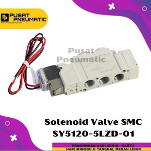 [EZM.9501761] Solenoid Valve SMC SY5120-5LZD-01 Selenoid Valve SY5120 5LZD 01 DC 24