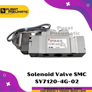 [EZM.9501765] Solenoid Valve SMC SY7120-4G-02 Selenoid Valve SY 7120 4G 02 AC 220