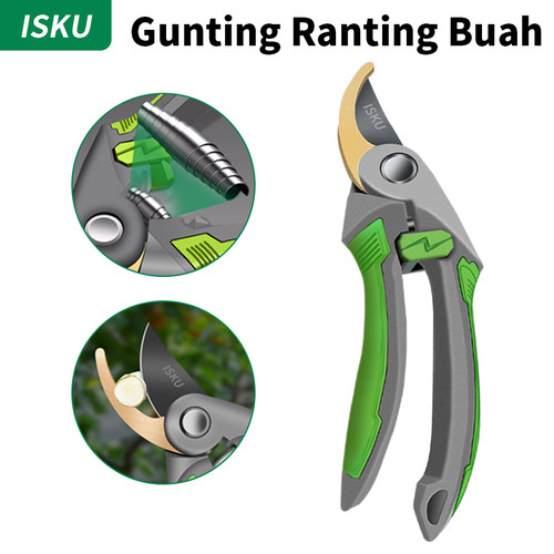 [EZM.5500160] Isku Gunting Dahan Gunting Bonsai Gunting Taman Ranting Shears 8’’