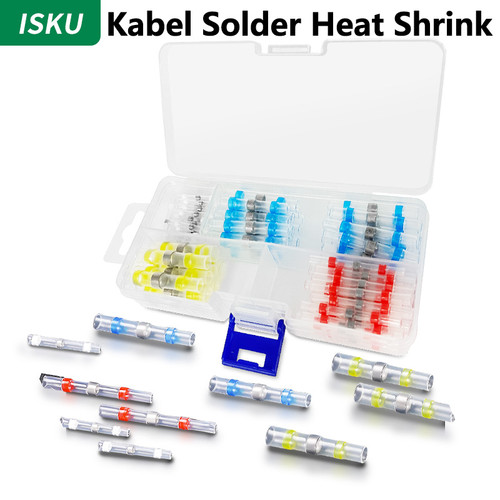 [EZM.5500168] ISKU Kabel Solder Heat Shrink Warna Warni 100pcs Heat Shrink Konektor
