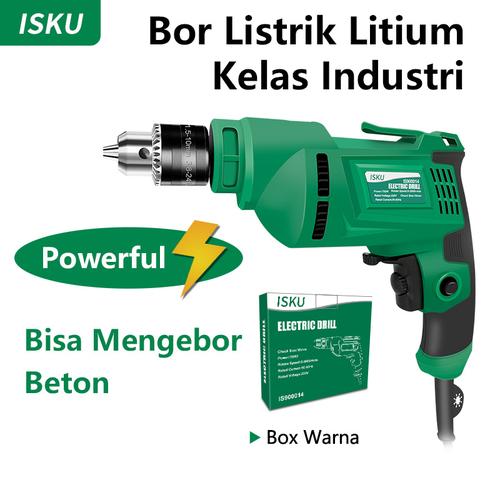 [EZM.5500187] ISKU mesin bor tangan listrik bor/electric drill bolak-balik 700w