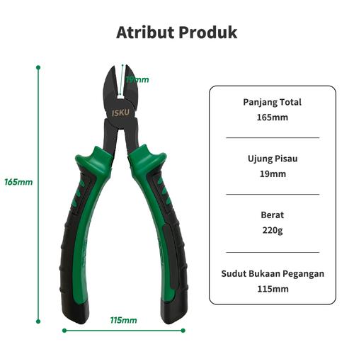 [EZM.5500218] ISKU tang potong 6 inch wire cutters tang kombinas multifung