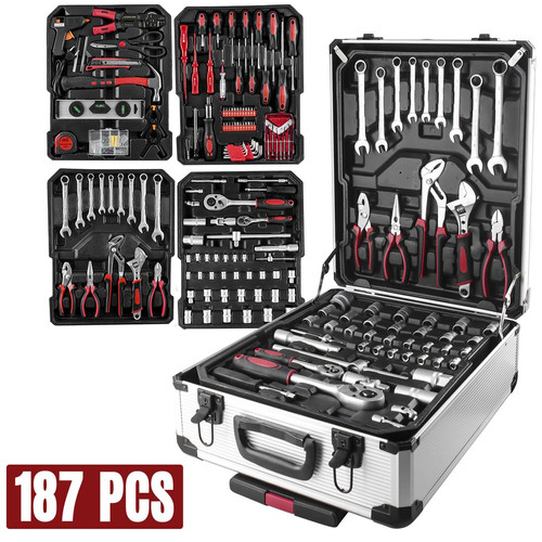 [EZM.5500242] ISKU Toolkit Set 187/kunci shock set /kunci Bengkel motor komplit
