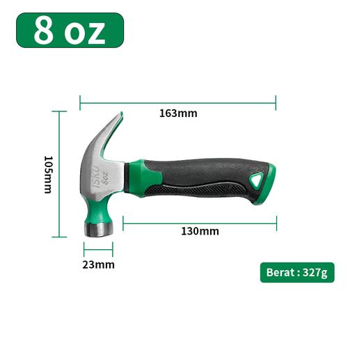 [EZM.5500254] Isku Palu Kambing Claw Hammer 16oz 8 oz 45# Steel Claw Hammer bukaan