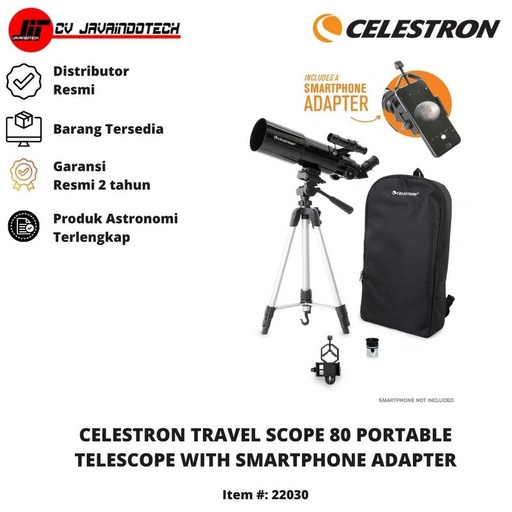 Teropong Teleskop Bintang Travelscope 80 Portable Smartphone Adapter