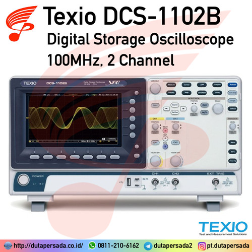 Texio DCS-1102B 100MHz 2Channel Digital Storage Oscilloscope GDS-1102B