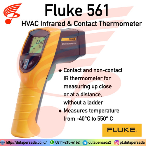 Fluke 561 HVAC Infrared & Contact Thermometer