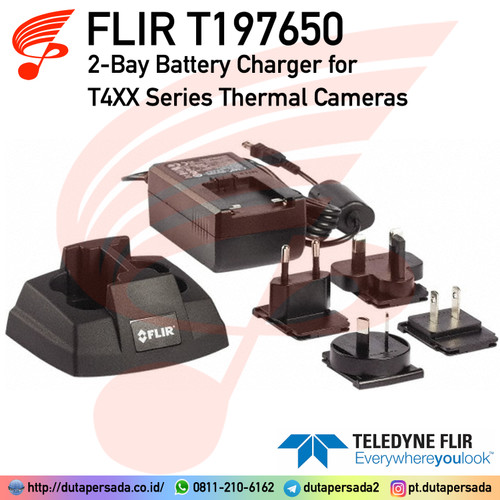Flir T197650 2-bay Battery Charger for T420 T440 T420bx T440bx T200