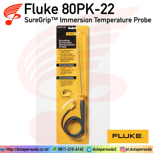 Fluke 80PK-22 SureGrip™ Immersion Temperature Probe