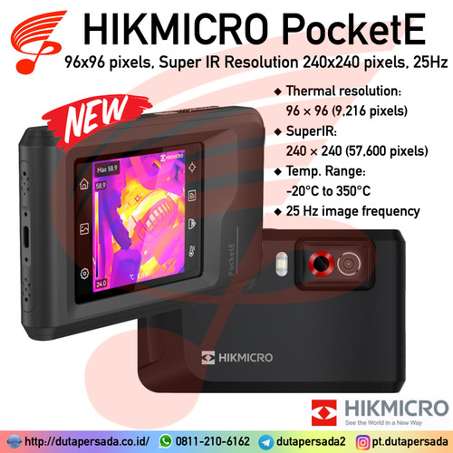 HikMicro Pocket2 256x192 Pixel Thermal Imaging Camera Flir C5 C3-X C2 - Pocket Eco
