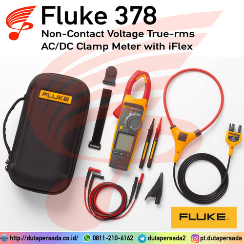 Fluke 378 Non-Contact Voltage True-RMS AC/DC Clamp Meter with iFlex - Fluke 378