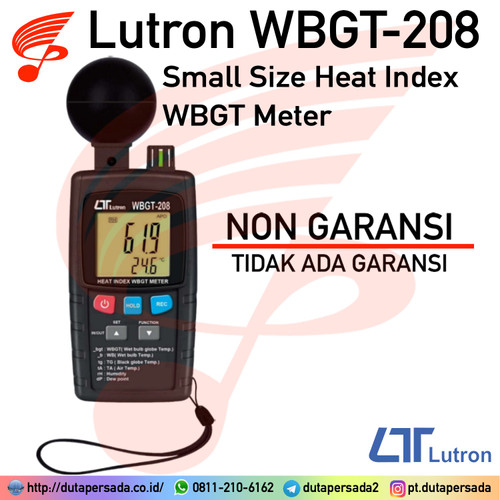 Lutron WBGT-208 Small Size Heat Index WBGT Meter WBGT-2010SD - NON GARANSI
