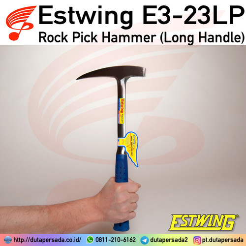 Estwing E3-23LP Long Handle Palu Geologi Batuan Beku (Runcing)