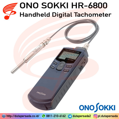 Ono Sokki HR-6800 Handheld Digital Tachometer with MP-5350 Detector