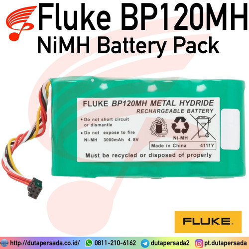 Fluke BP120MH NiMH Battery Pack for Fluke 120 series 123B 125B 43 43B