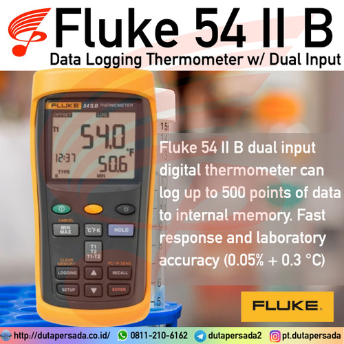 Fluke 54 II B Data Logging Thermometer with Dual Input 51-II 52-II