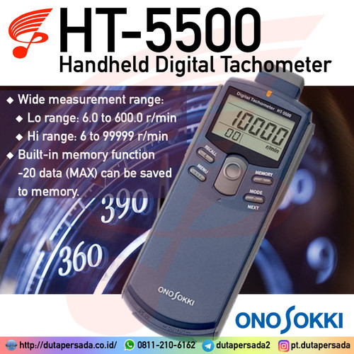 Ono Sokki HT-5500 Handheld Digital Tachometer
