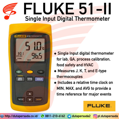 Fluke 51-II Single Input Digital Thermometer