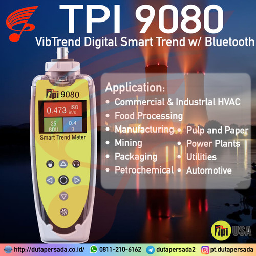 TPI 9080 VibTrend Handheld Digital Smart Vibration Meter Fluke 805 810
