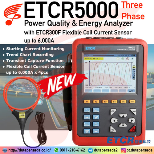 ETCR5000 3 Phase Power Quality Analyzer Lutron DW-6195 DW-6095 DW-6093