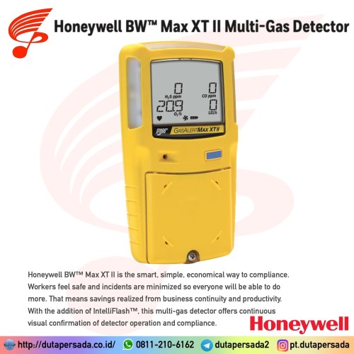 Honeywell BW Max XT II Multi-Gas Detector H2S CO O2 LEL with Pump