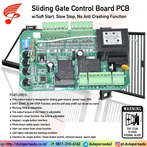 Soft Start Slow Stop Sliding Gate Control Board PCB