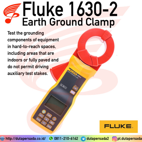 Fluke 1630-2 FC Stakeless Earth Ground Loop / AC Leakage Current Clamp - Fluke 1630-2
