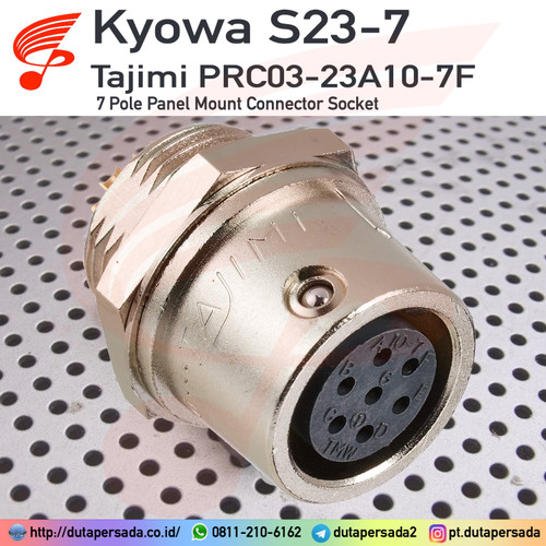Kyowa S23-7 Tajimi 7 Pole Panel Mount Connector PRC03-23A10-7F