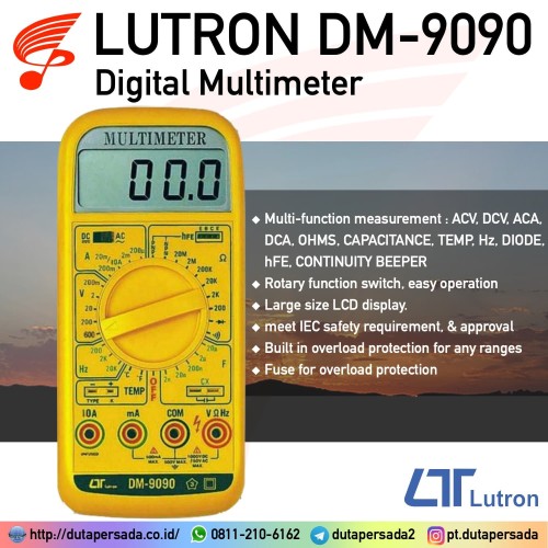 Lutron DM-9090 Digital Multimeter mirip CD800a - NON GARANSI