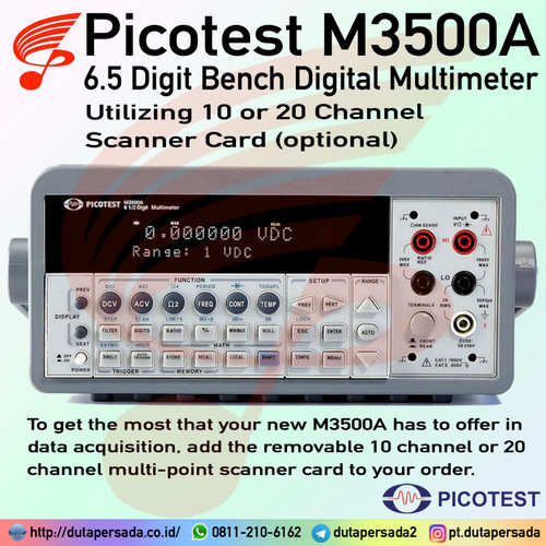 Picotest M3500A 6.5 Digit Bench Digital Multimeter Fluke 8845a 8846a