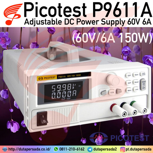 Picotest P9611A Adjustable DC Power Supply 60V 6A GW Instek