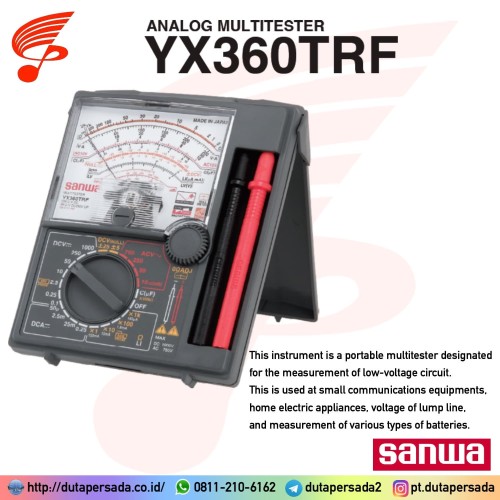 Garansi 1th Sanwa YX360TRF Analog Multimeter YX-360 TRF Multi Tester