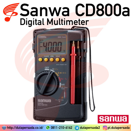 Garansi 1th Sanwa CD800a Digital Multimeter CD-800a Multi Meter Tester