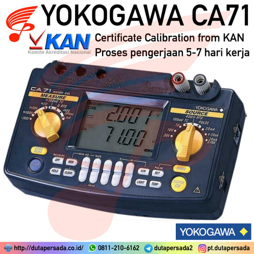 Yokogawa CA71 Handy Multifunction Calibrator + TC & RTD Communications - CA71+Kalibrasi