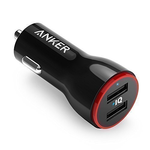 Anker 24W 2-Port USB Car Charger PowerDrive 2 - Black