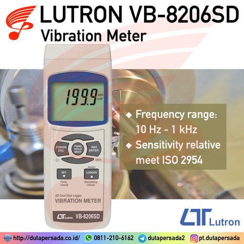 Lutron VB-8206SD - Vibration Meter - NON GARANSI
